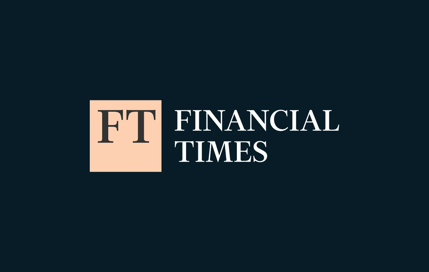Financial Times logo on a dark background